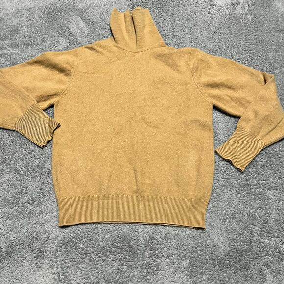 Royal Castle Sweater Womens 42 Large ? Tan Cashmere Turtleneck - Picture 3 of 7
